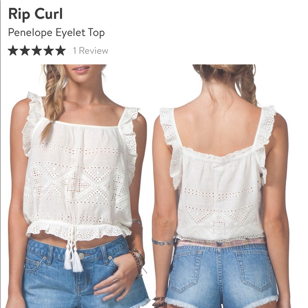 Rip Curl white tank